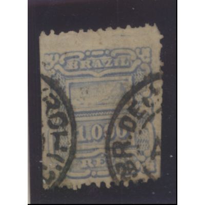 Brazil Stamp Scott #98, Used, Partial City/Date Cancels