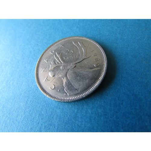 1969 QUEEN ELIZABETH II CANADA TWENTY FIVE CENTS - COIN - 2 FREE POST. S