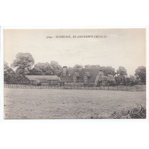 St Andrew's Church Hall Sudbury Nr Wembley Middlesex Postcard