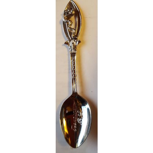 Penticton B. C. Collector Souvenir Teaspoon Ogopogo Spoon 4-3/16" long