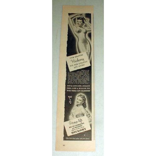 1943 Hickory Perma-lift Bra & Foundation Ad!