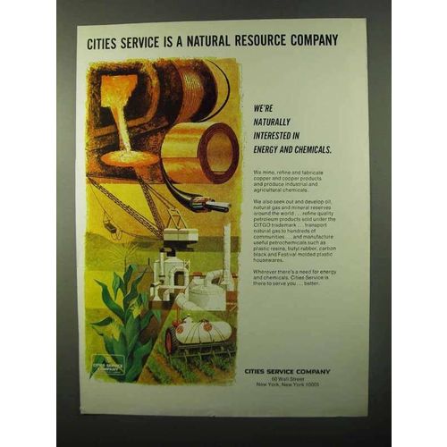 1971 Cities Service Company Ad - Natural Resource