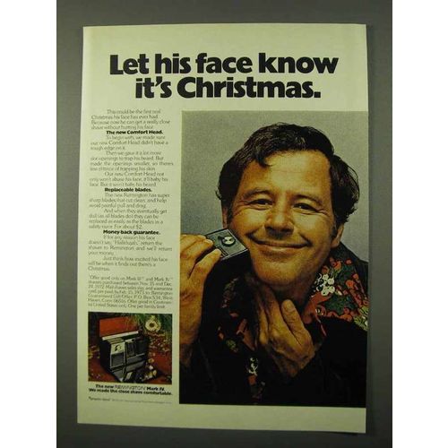 1972 Remington Mark IV Shaver Ad - Know It's Christmas