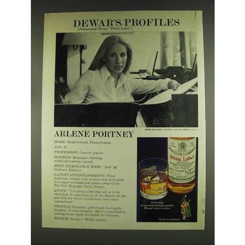 1978 Dewar's White Label Scotch Ad - Arlene Portney