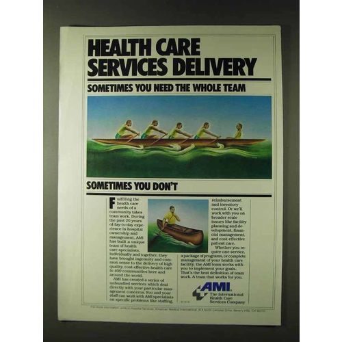 1979 AMI American Medical International Ad - Delivery