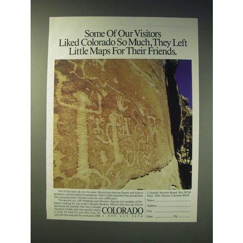 1989 Colorado Tourism Ad - Some of our Visitors liked Colorado so much
