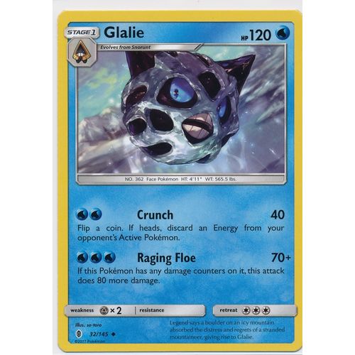 Pokemon Sun & Moon Guardians Rising 32/145 Glalie
