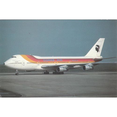 Corse Air international Boeing B747 256B Civil Aircraft Postcard (A20368)