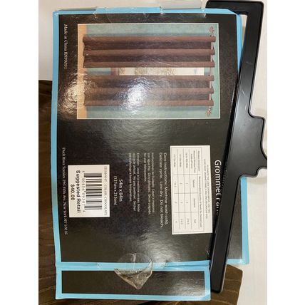 Elsie Grommet Panel Un 54" 137cm X 84" 213cm Brown Indoor/Outdoor Curtain