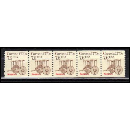 2255 7.6c Carreta Very Fine MNH Dry Gum PNC 1/5 X2960