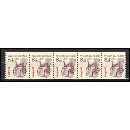 2256 8.4c Wheel Chair Fine MNH Dry Gum PNC 1/5 X3065