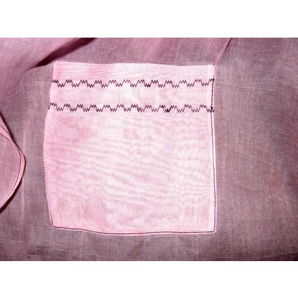 Vintage Rose Pink See Through Half Apron