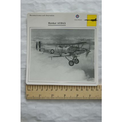 Hawker Audax - GB - Reconnaissance & Observation - Collectors Club Card