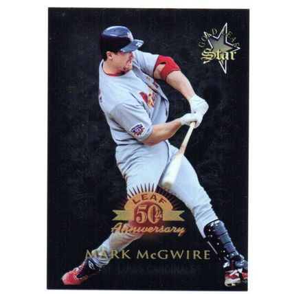 DONRUSS CHROME GOLD LEAF STAR MARK MC GWIRE