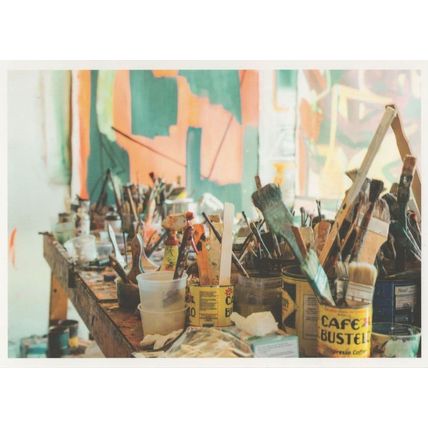 Alladins Cave Of Paint Brushes DIY & Old Advertising Tins Postcard