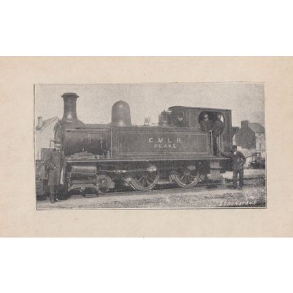 CMLR Peake & Driver Of Train Antique Fans Old Postcard