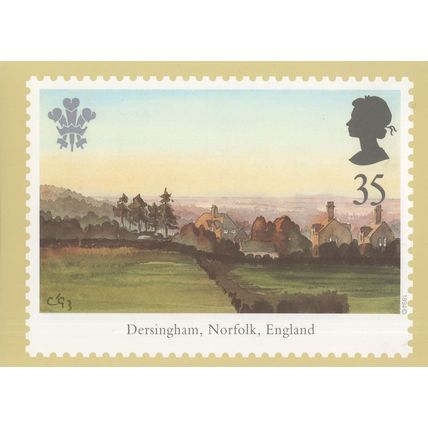 Dersingham Norfolk PHQ Royal Mail Postcard