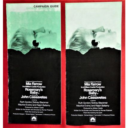ROSEMARY'S BABY (1973) vintage pressbook ***Mia Farrow, John Cassavetes***