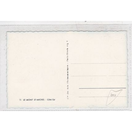 Mont Saint Michel France Postcard posted unused VGC