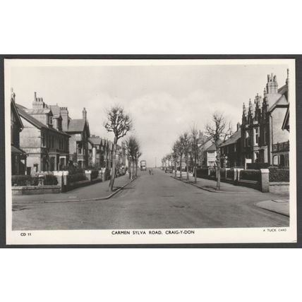 Carmen Sylva Road, Craig-y-Don, Caernarvonshire, c.1952 - Tuck's RP Postcard