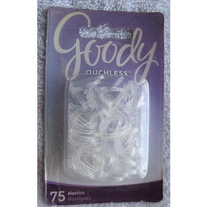 75 Goody Elastics Crystal Clear Ouchless No Metal Poly Elastic Hair Bands 2015