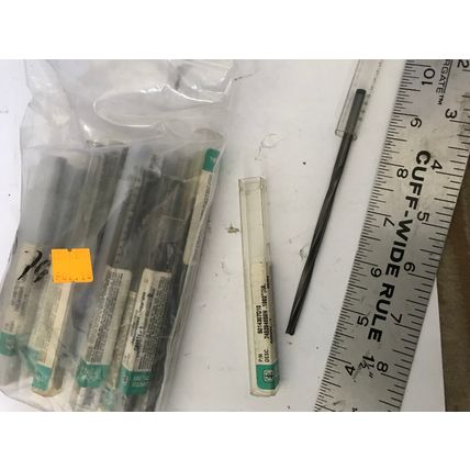 LOT 2 NEW METAL REMOVAL 5014307Q10, 0.1982" SOLID CARBIDE REAMER,EM