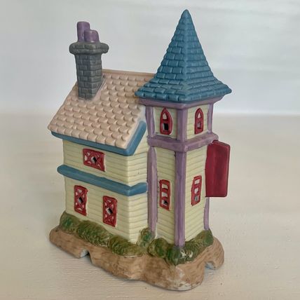 Easter Village Bunny House BAKERY Lightable Spring Decoration Bunny Figurine VTG