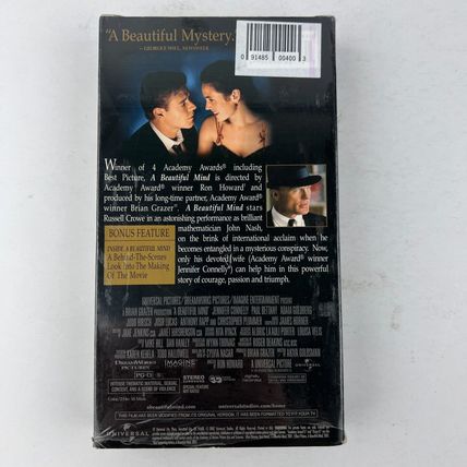 A Beautiful Mind VHS Video Tape 2002 Russell Crowe