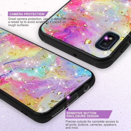 TJS Glitter Case Compatible with Samsung Galaxy A10E 5.8"-RAINBOW-NEW-FAST SHIP
