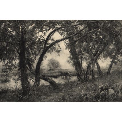 MARSH LANDS 1914 Cecil Lawson PHOTOGRAVURE ENGRAVING