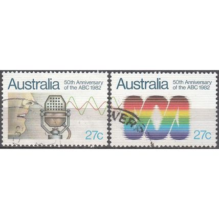 Australia 1982 Michel 793 - 794 O Cote (2005) 0.40 € 50 Ans Radio & Télévision