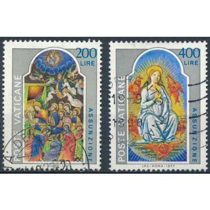 Festival of Assumption - Vatican City 1977 - F H - MiNr 703/4