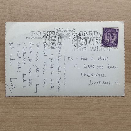 Vintage 1962 Postcard Valentines REAL PHOTO Winter Gardens Cliftonville Margate