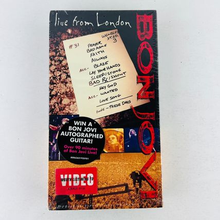 Bon Jovi - Live From London VHS Video Tape