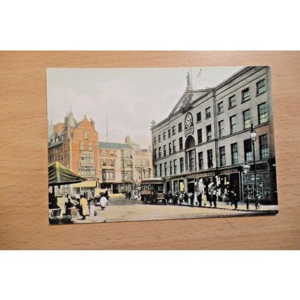 Postcard: The Exchange Market, Nottingham. Early 20th century.