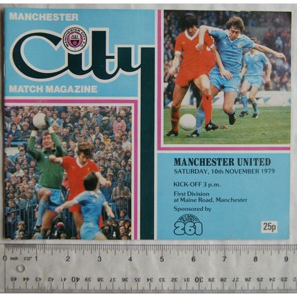 1979 programme Manchester City v. Manchester United, 10/11
