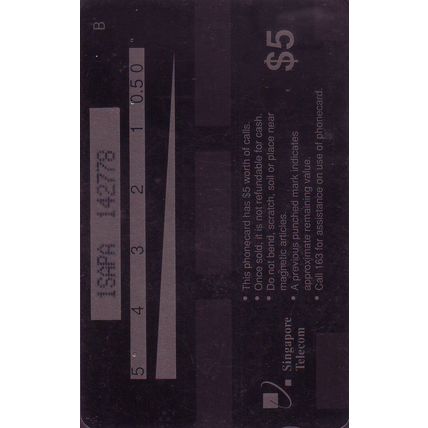 Apc System Inaugration 1993 S'pore $5 Telephone Card (Used)