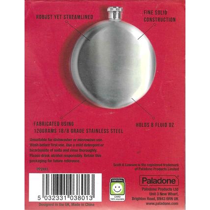 Scott & Lawson Dunkirk Hip Flask