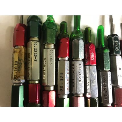 LOT PLUG GAGE GO NOGO .1210,1310,1038,1042,1240-Z,1270-Z,120,1  30,1242,1258,EQ