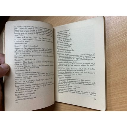 1956 RUDOLF BESIER "THE BARRETTS OF WIMPOLE STREET" DRAMA PLAY PB BOOK (P2)