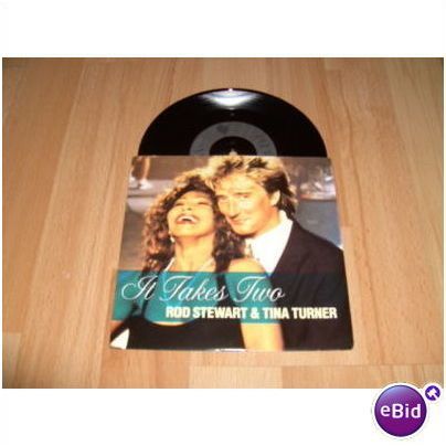 rod stewart & tina turner,it takes two.1990 7"p/s.rod 1