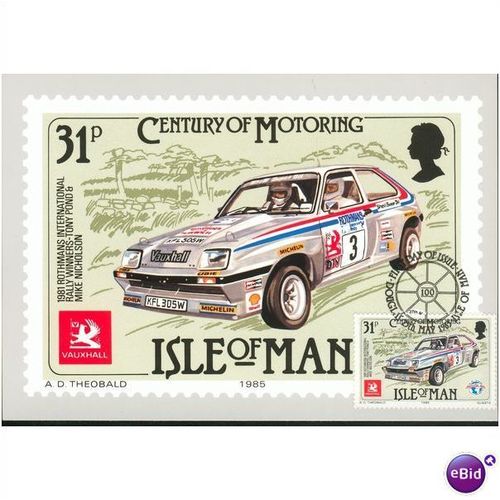 IOM PHQ + FDI 1985 - Cent of Motoring - Vauxhall
