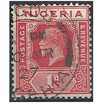 Nigeria 1921 SG16 1d Rose-Carmine Fine Used.