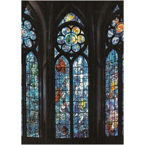 Colour Photo Postcard - Window by Chagall Reims Cathedral France