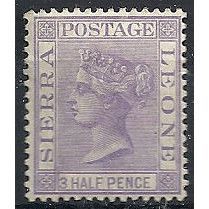 Sierra Leone 1889 SG29 1 1/2d Pale Violet Mounted Mint ...