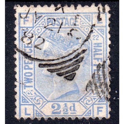 Sg157 2 1/2d BLUE PLATE 22 CDS FINE USED (L F) G98