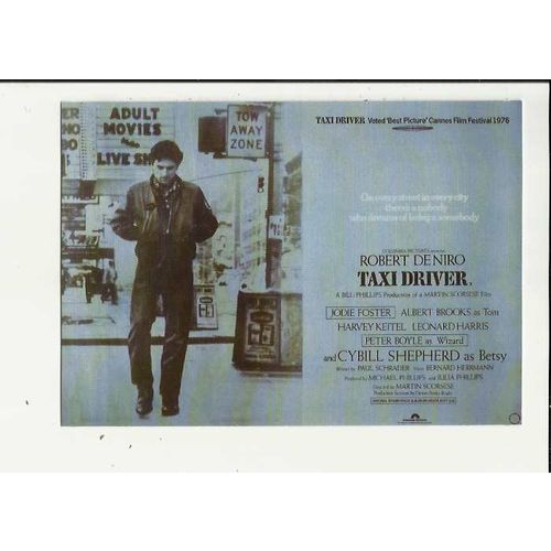 TAXI DRIVER Robert De Niro Poster Art Postcard (Z.1057)