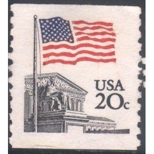 USA 1981 - SG1923c - 20c black/red/blue - Flag Over Supreme Court - Mint no gum