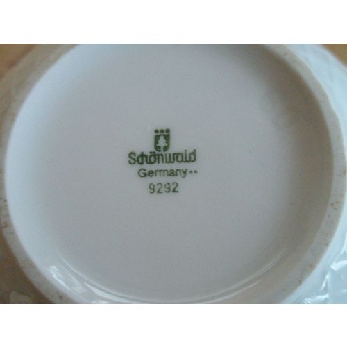 German Schonwald White Moulded Coffee / Chocolate Pot