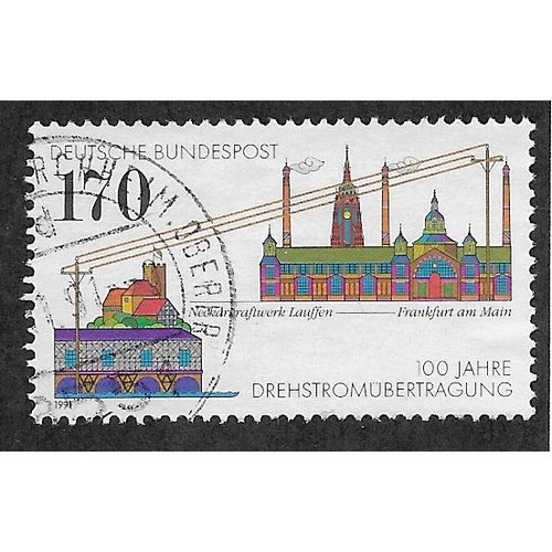 GER 1991 170pf 'THREE PHASE ENERGY TRANSMISSION' FINE USED (EBID53-613)